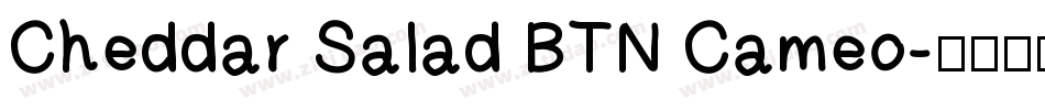 Cheddar Salad BTN Cameo字体转换